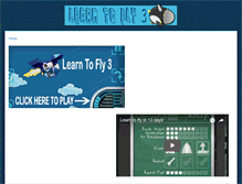 Tablet Screenshot of learnto-fly3.com